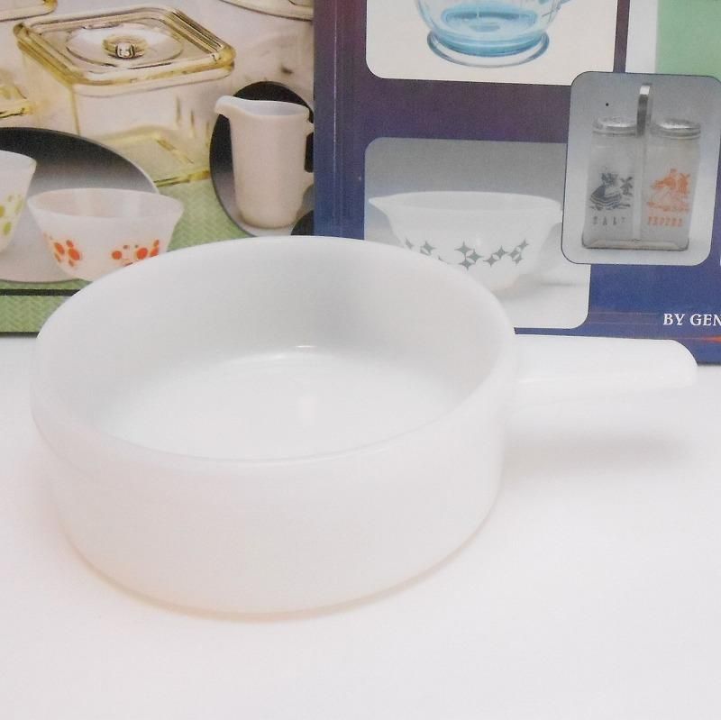 グラスベイク・一人用フレンチキャセロール・ホワイト・ストレート