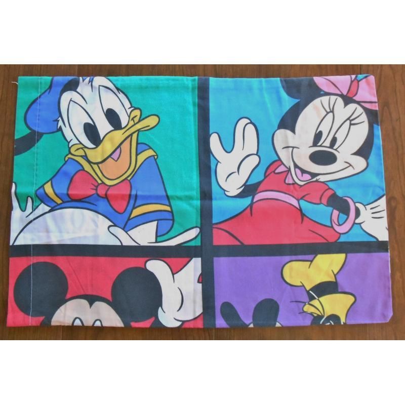 ヴィンテージキャラクターピローケース・ディズニー・ミッキーと仲間