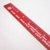 定規＆メジャリングテープ ビンテージ定規・木製・消防署PR・赤