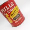 コーヒー ヴィンテージジャンク雑貨・Hills Bros・コーヒー・ブリキ缶・Ｌ