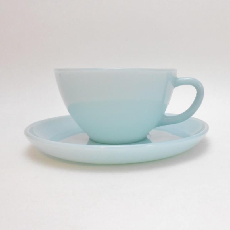 ファイアーキング ターコイズブルー 2個セット Fire-King スタッキングマグ ターコイズブルー – Fire-King