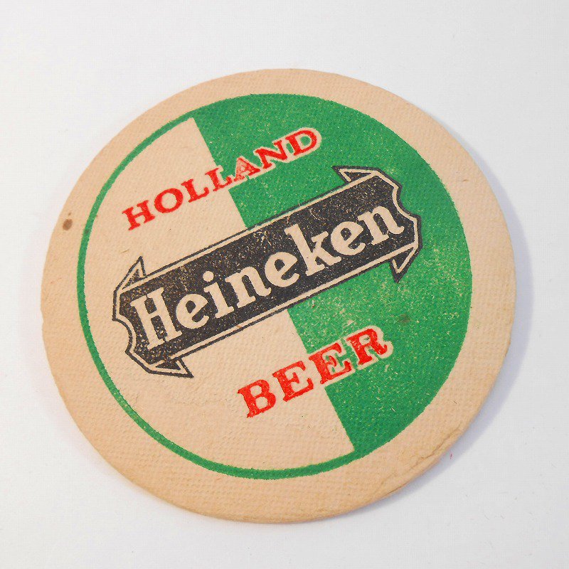 ヴィンテージキッチン雑貨・ドイツ製・ヴィンテージペーパーコースター・両面プリント・Heineken・ハイネケン - ファイヤーキング 卸 仕入れ 小売  通販サイト - Fire King AG