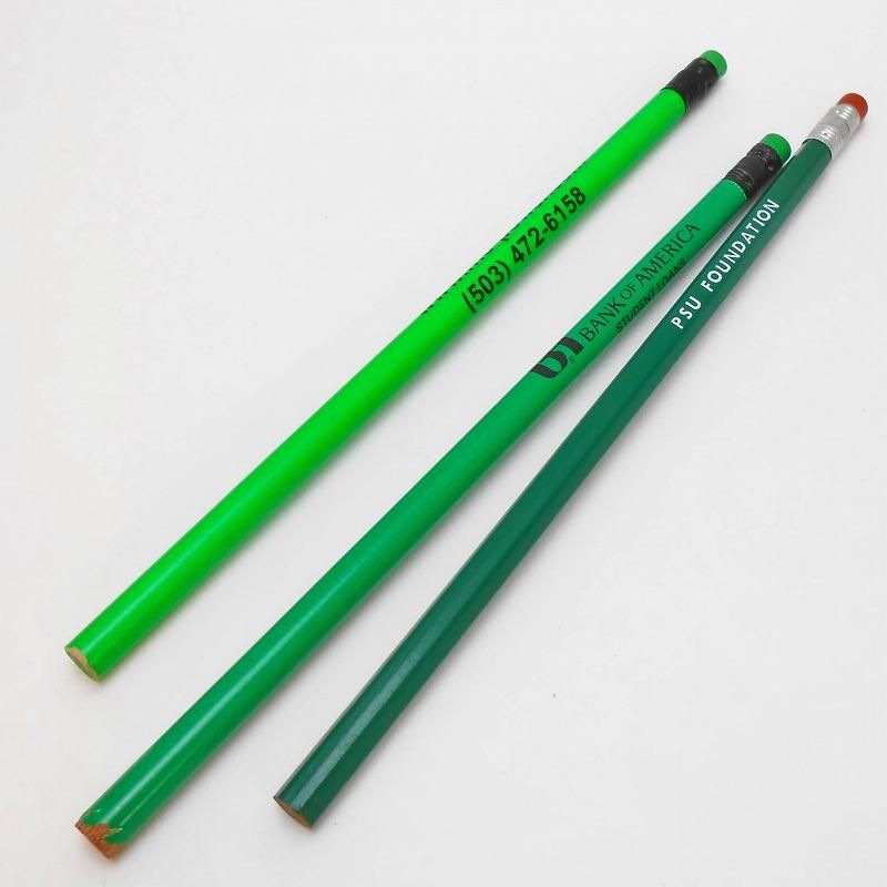 ヴィンテージ鉛筆・緑未使用販促鉛筆3本セット