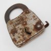 鍵＆ヴィクトリア時代シューフック ジャンク雑貨・米国製ヴィンテージ・メタル製・南京錠・錠前・パドロック・鍵無し