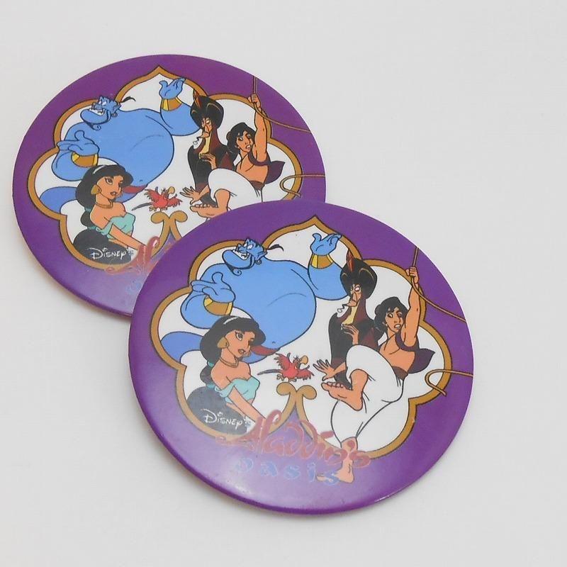 ヴィンテージ缶バッチ・ディズニー・アラジン・オアシス