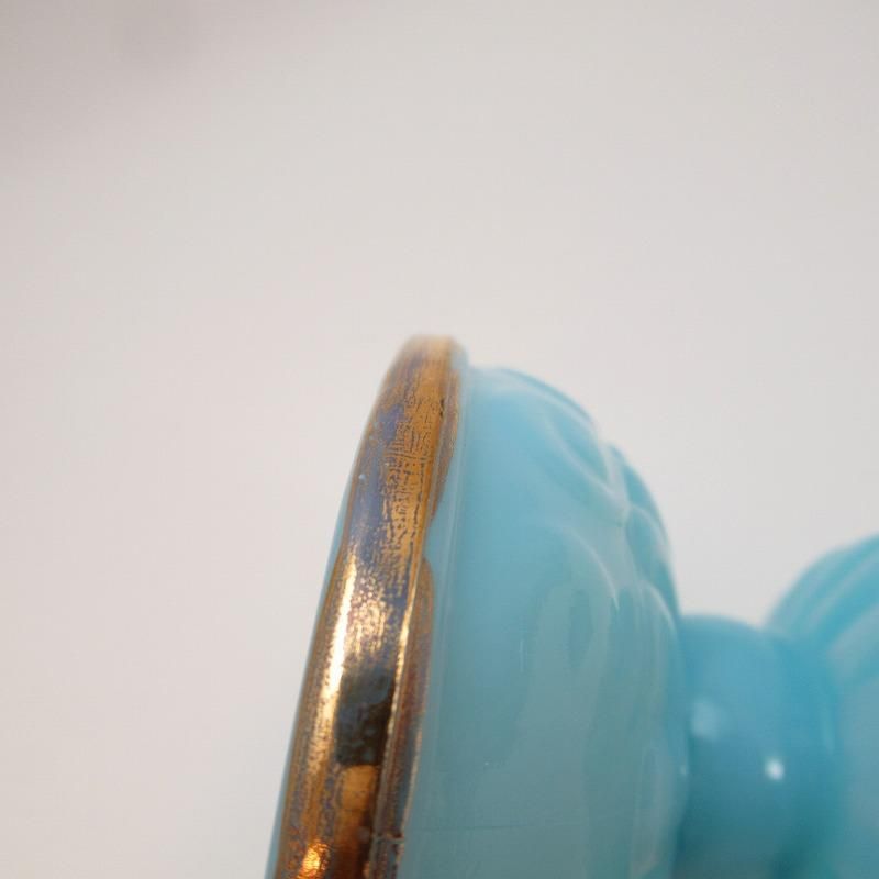 ゲラン　アンティークガラスディッシュ　ソープディッシュ　ロイヤルブルー ゲラン アンティークガラスディッシュ ソープディッシュ