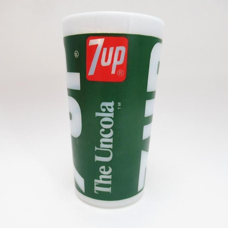 【楽天最安値に挑戦】 ヘーゼルアトラス・セブンアップ・7UP・ミルクグラスタンブラー 食器