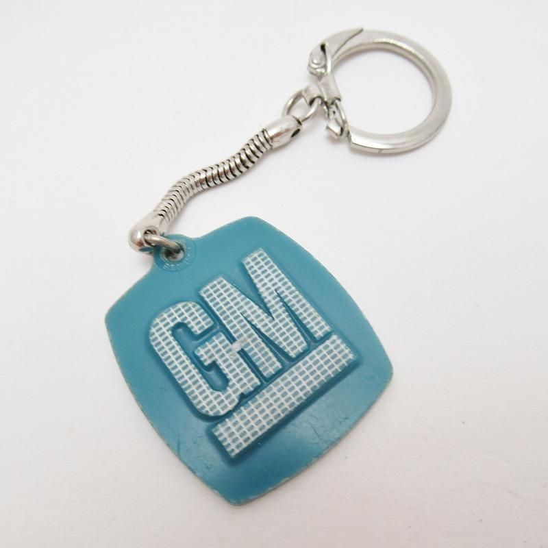 ヴィンテージキーホルダー・GM・ゼネラルモーターズ・青