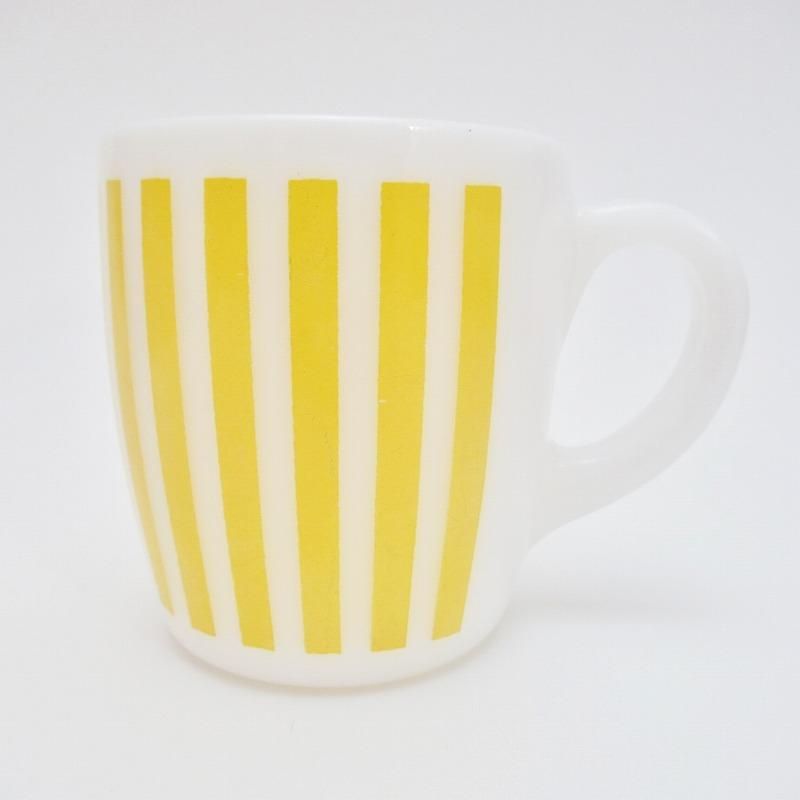 ヘーゼルアトラス キャンディストライプ　アイスペール ヘーゼルアトラス キャンディストライプ イエロー ミルクガラス