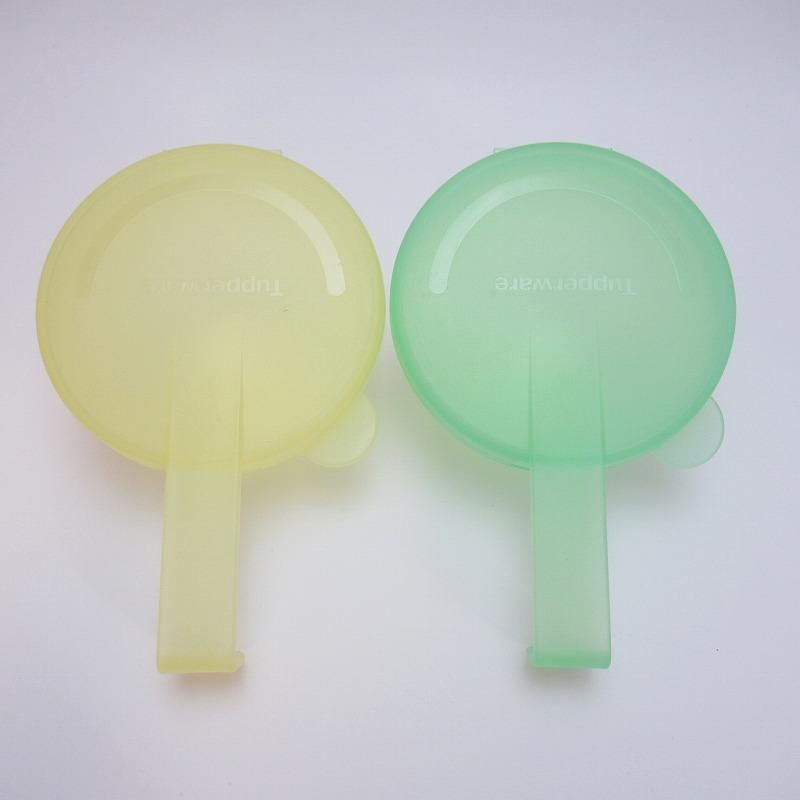 ビンテージタッパウェア・Tupperware・黄緑OR黄・フック付き・ラウンド