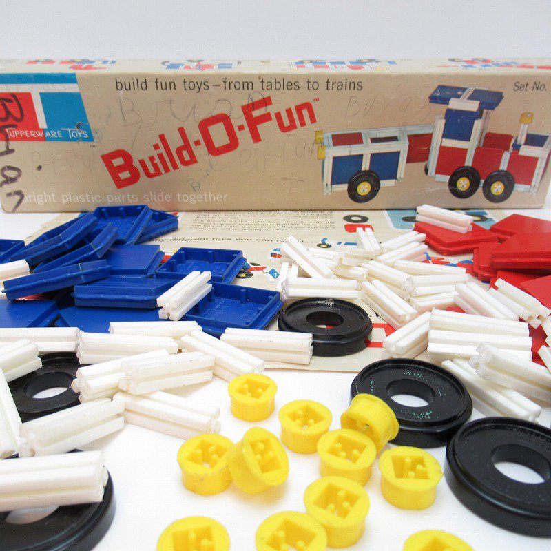 ヴィンテージトイ・タッパーウェアトイ・Build-O-Funブロックセット【B】 - ファイヤーキング 卸 仕入れ 小売 通販サイト - Fire  King AG