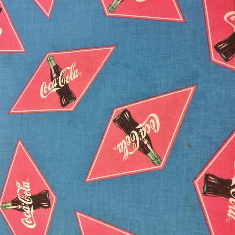 ヴィンテージ・コカコーラ・コットン製テーブルクロス