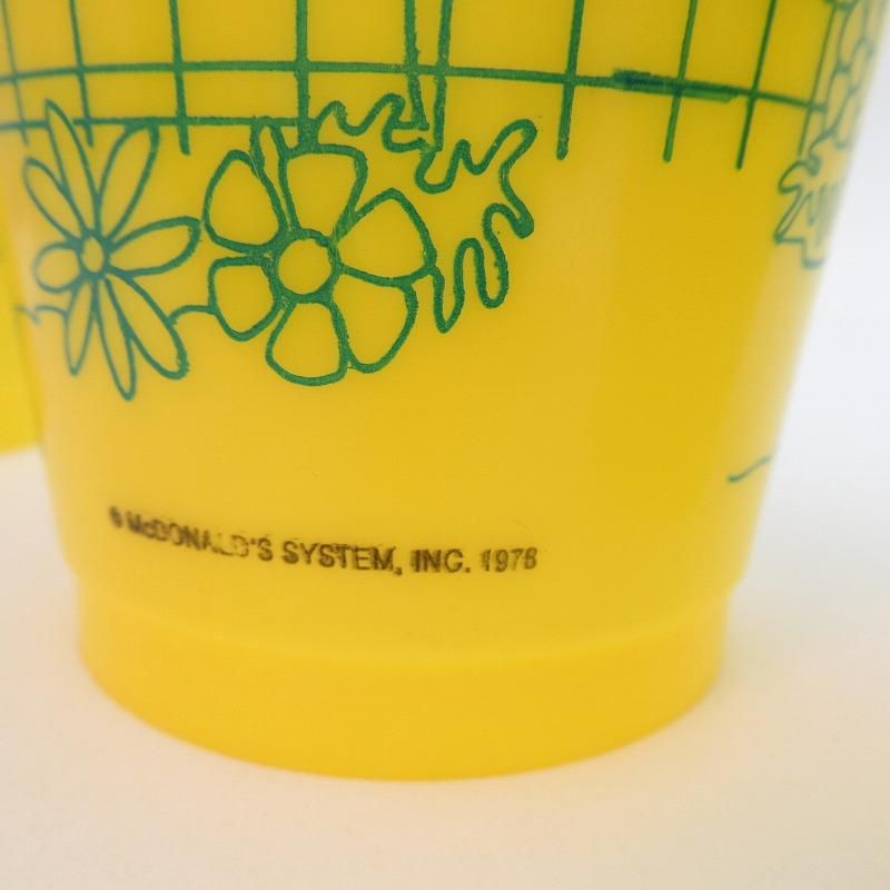 1978年ヴィンテージ・マクドナルドプラスチックカップ・動物園シリーズ
