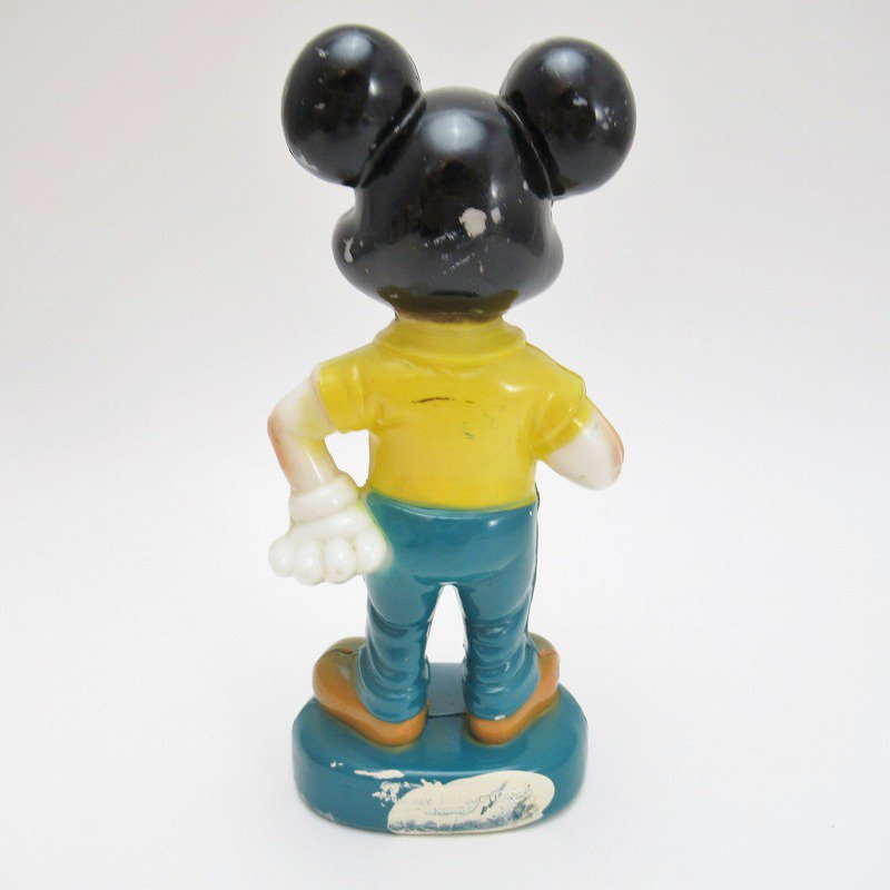 ヴィンテージ・ミッキーマウス・ハードプラスチック製フィギュア・香港 