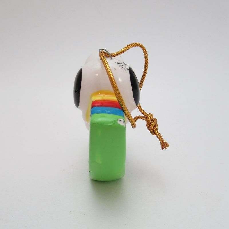 ヴィンテージ・スヌーピー・虹の上のスヌーピー・陶器製オーナメント