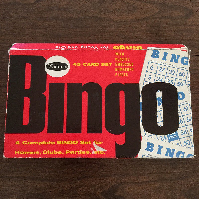ヴィンテージ・1950年～1960年代・BINGO・ビンゴゲームセット 