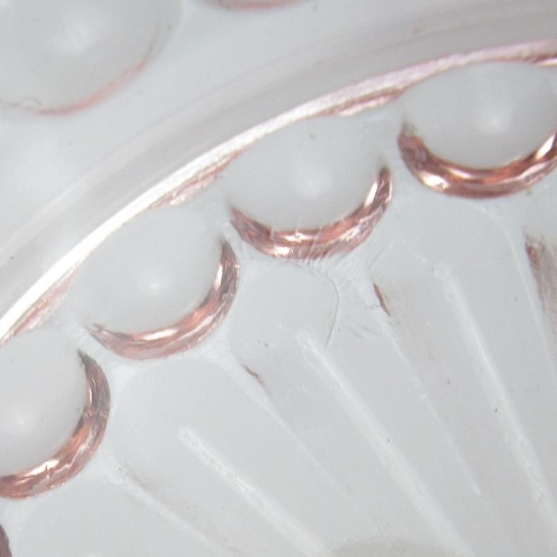 Fire King /BUBBLE　ピンク　シャロウボウル【sa745】 Fire King /BUBBLEピンクシャロウボウル【sa745】