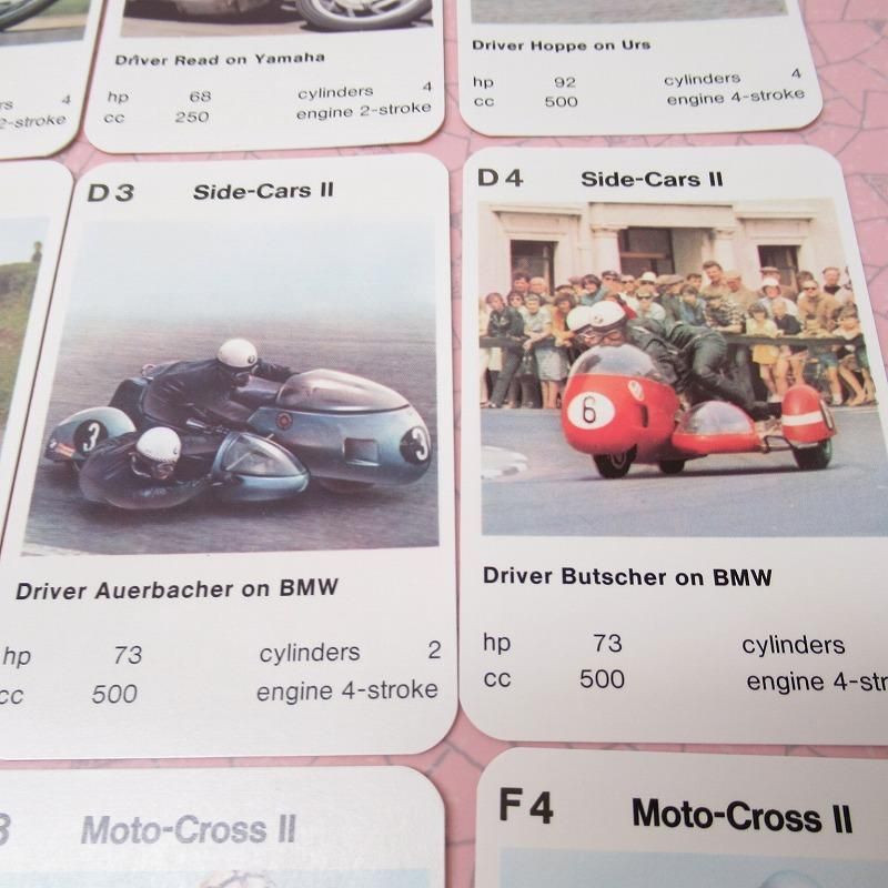 オートバイ 西ドイツ製 トランプ モーターサイクル カードゲーム