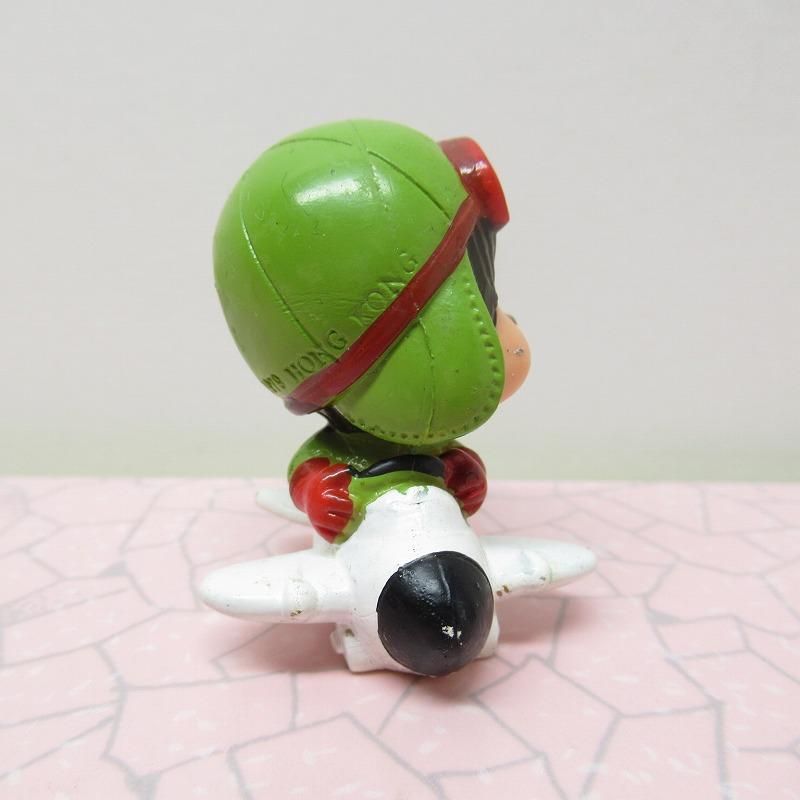 モンチッチ PVC パイロット 黄緑 フィギュア