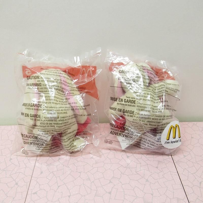 マクドナルド ミールトイ 2006年 赤袋 ビルドアベア #5 未使用未開封