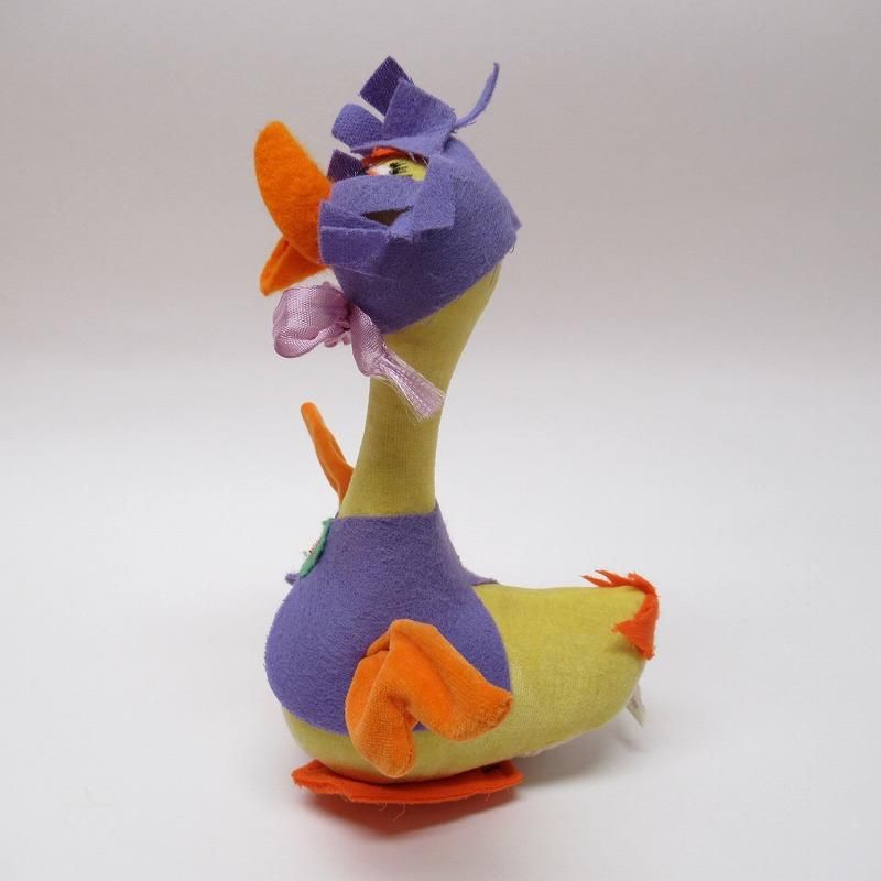 人見知りアヒルくん ぬいぐるみ ハンドメイド ヴィンテージトイ 海外作家様 人見知りアヒルくん ぬいぐるみ ハンドメイド ヴィンテージトイ