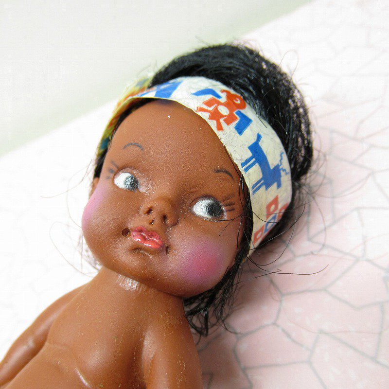 ヴィンテージドール インディアン ソフビ人形 1966年