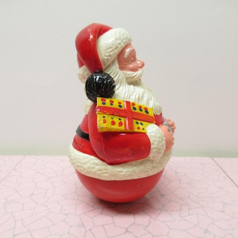 クリスマスタンブリングピクシー　サンタガール　1960年代　ヴィンテージ クリスマス デコレーション ヴィンテージ サンタ 起き上がり