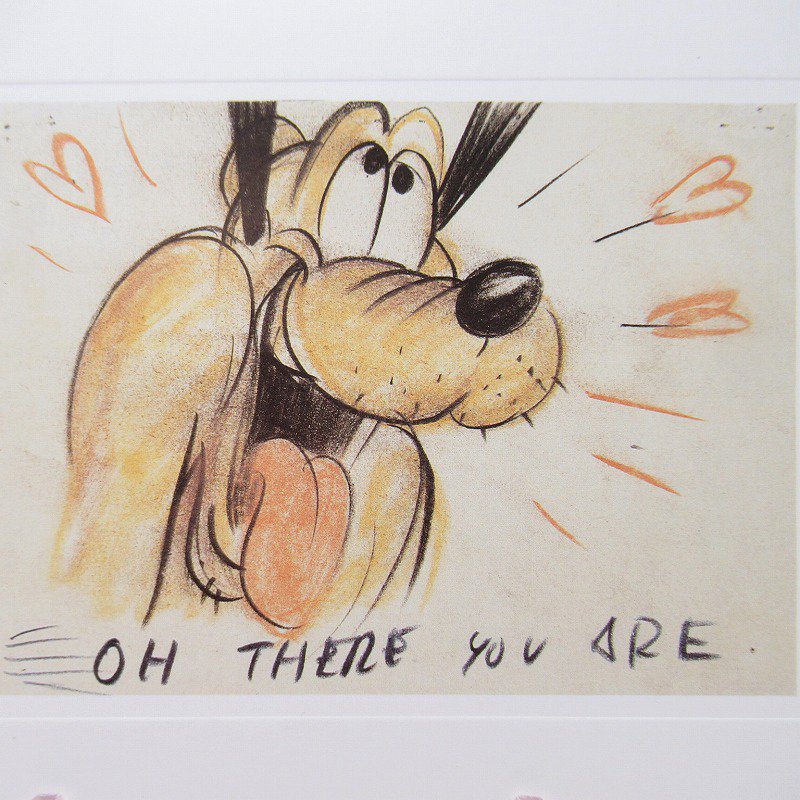 プルート 1948年 Pluto's Purchase イラスト お誕生日 カード 封筒付