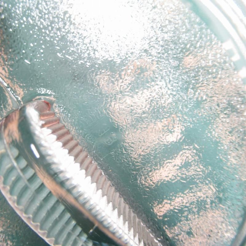 グラスベイク ミルクグラス フレンチキャセロール 黄 蓋付 デッドストック