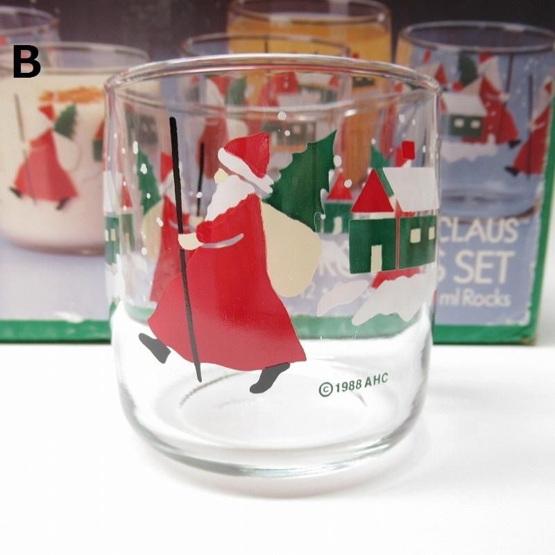 【新品】1988年アンカーホッキング サンタさんグラス キャンドル作りにも！ アンカーホッキング クリスマス 1988年 サンタクロース グラス 未使用
