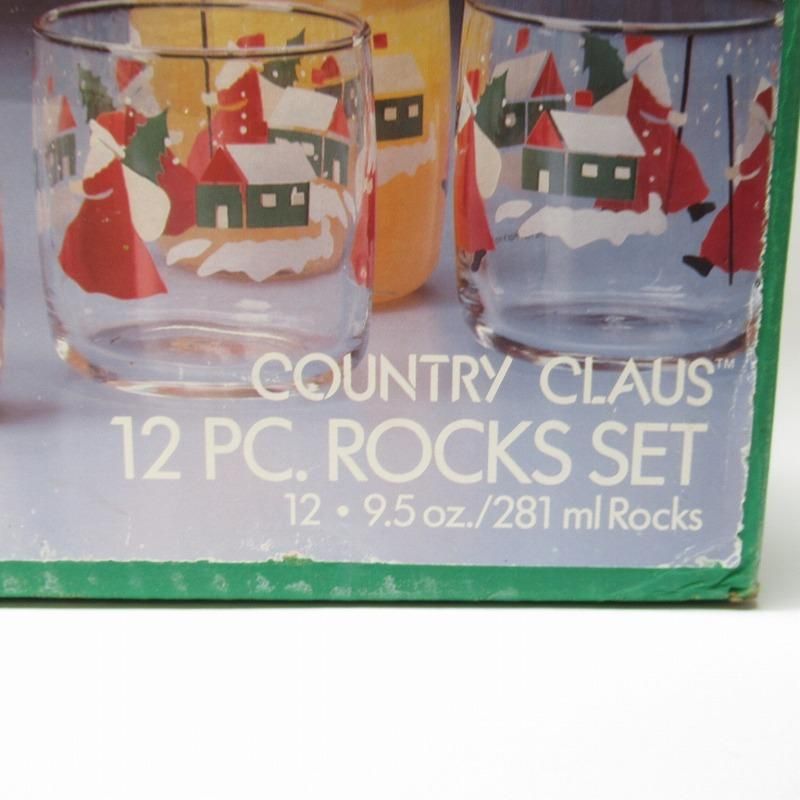 アンカーホッキング クリスマス 1988年 サンタクロース グラス