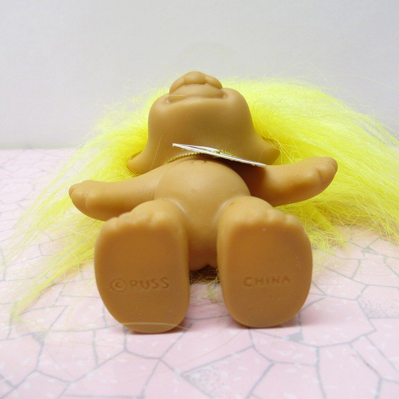 トロール人形 90年代 デッドストック 紙タグ付き 黄色髪