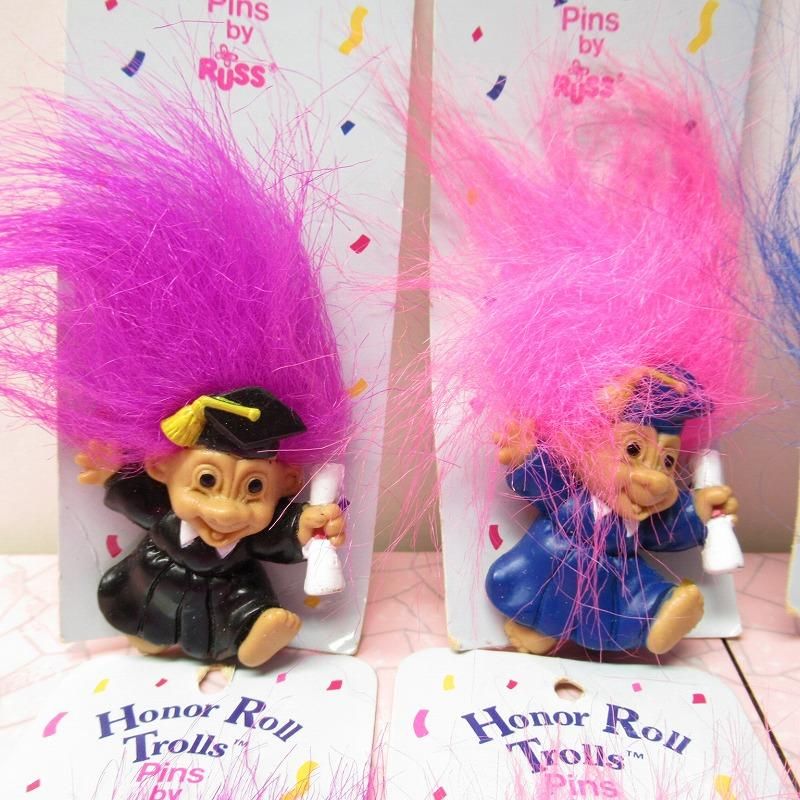 トロール人形 90年代 卒業式 デッドストック PVC ピン 各種