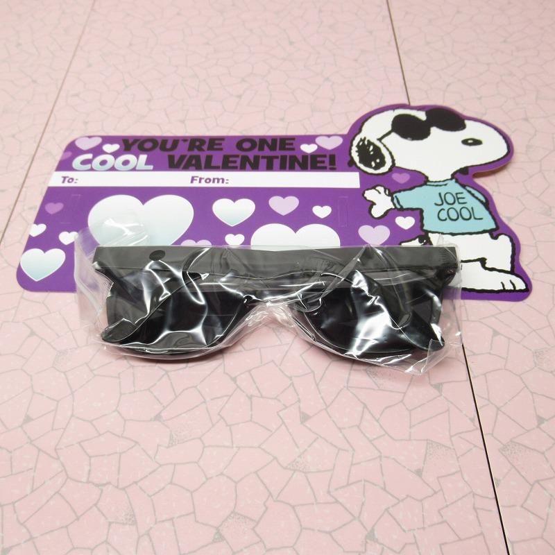 スヌーピー Joe Cool 日本未販売 バレンタインカード サングラス付き