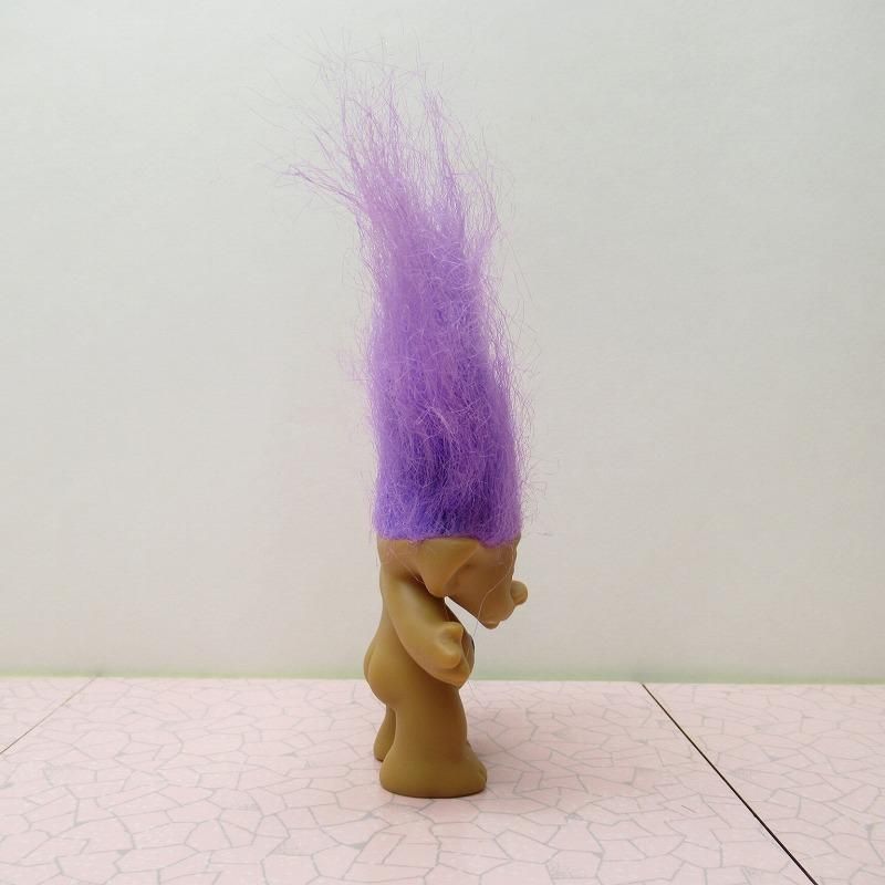 トロール人形 ACE NOVELTY社 紫ヘア 紫ダイヤのおへそ