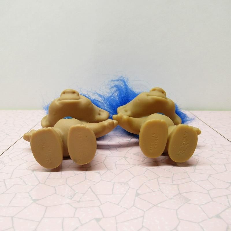 トロールフィギュア トロール人形 ACE NOVELTY社 ブライトブルーヘア 青ダイヤの