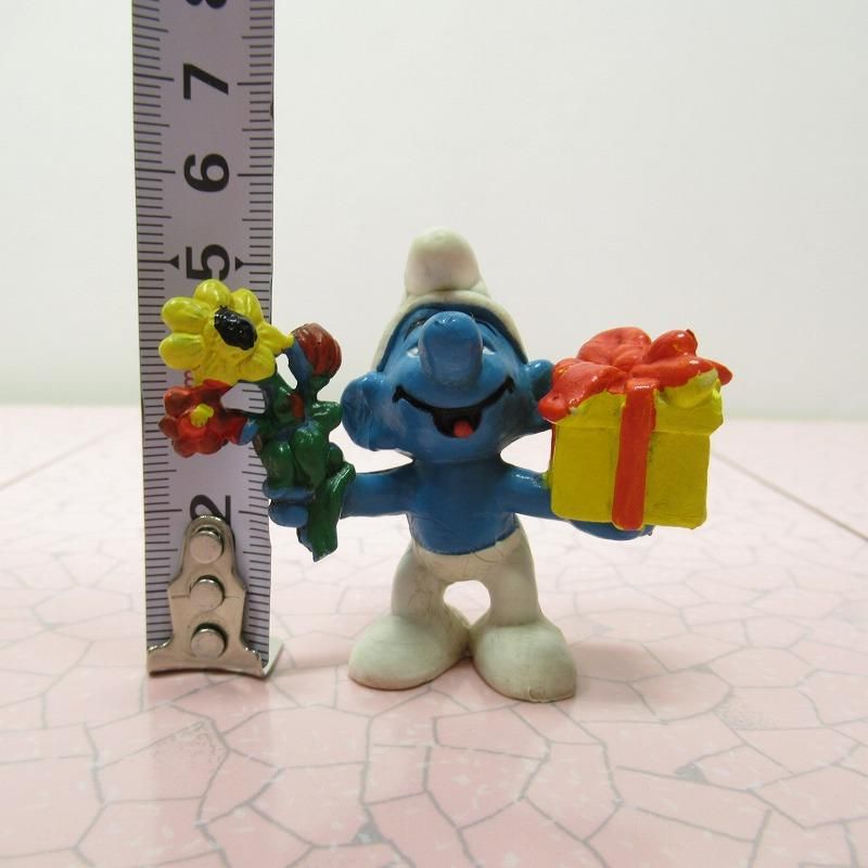 スマーフ PVC フィギュア 20040 Gift Smurf 1970年代 B