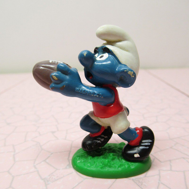 スマーフ PVC フィギュア 20150 Australian Football Smurf 1980年代