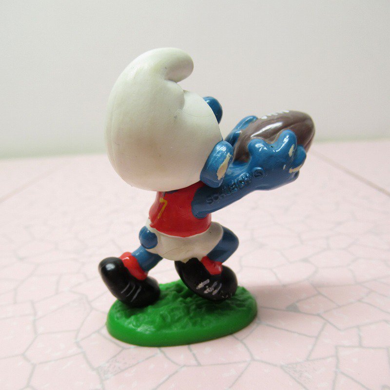 スマーフ PVC フィギュア 20150 Australian Football Smurf 1980年代