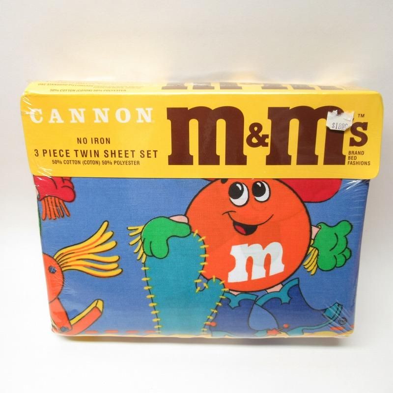 レア m&m's ビンテージシーツ はぎれ ヴィンテージの通販 by