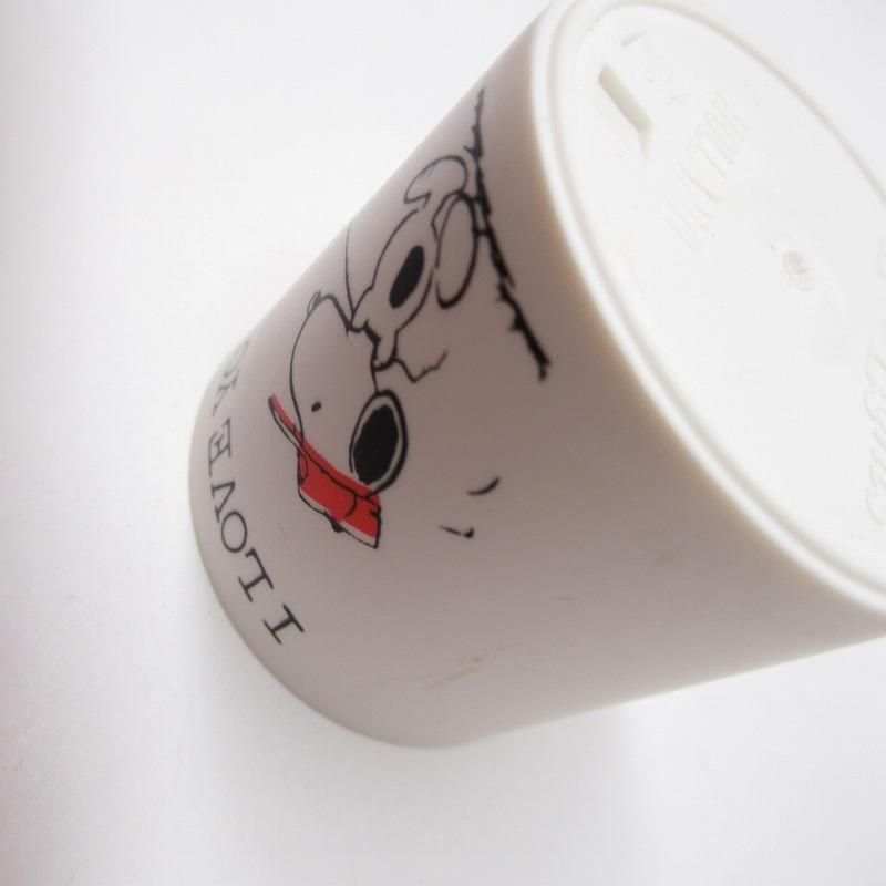 ヴィンテージスヌーピープラスチックキャンドルホルダー I Love You ヴィンテージスヌーピープラスチックキャンドルホルダー I Love You