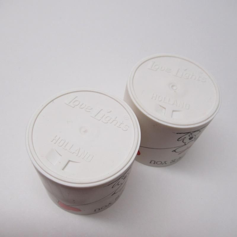 ヴィンテージスヌーピープラスチックキャンドルホルダー I Love You ヴィンテージスヌーピープラスチックキャンドルホルダー I Love You
