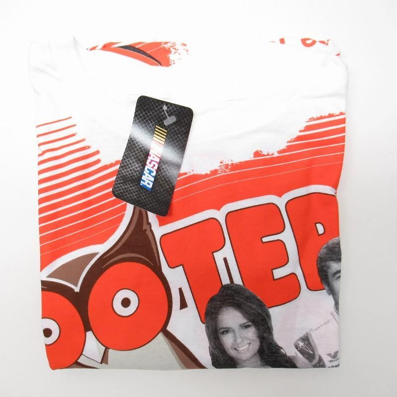 HOOTERS フーターズ & NASCAR 正規品 コラボ全面プリントTシャツ