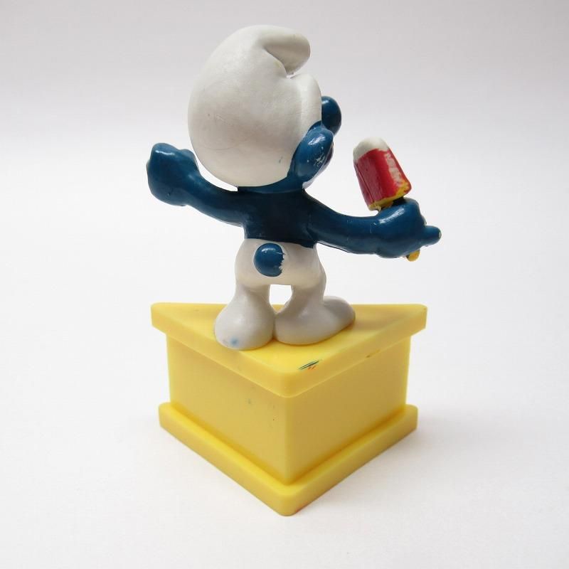 スマーフ 台座付き メッセージフィギュア アイスキャンディー PVC トイ