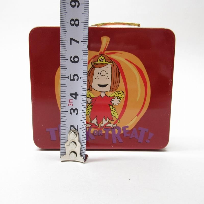 スヌーピー ハロウィン ペパーミントパティ ランチボックス風 ミニティン缶