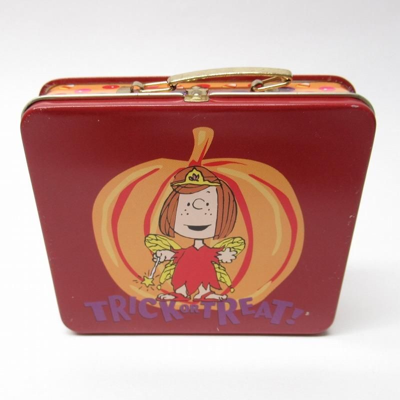 スヌーピー ハロウィン ペパーミントパティ ランチボックス風 ミニティン缶