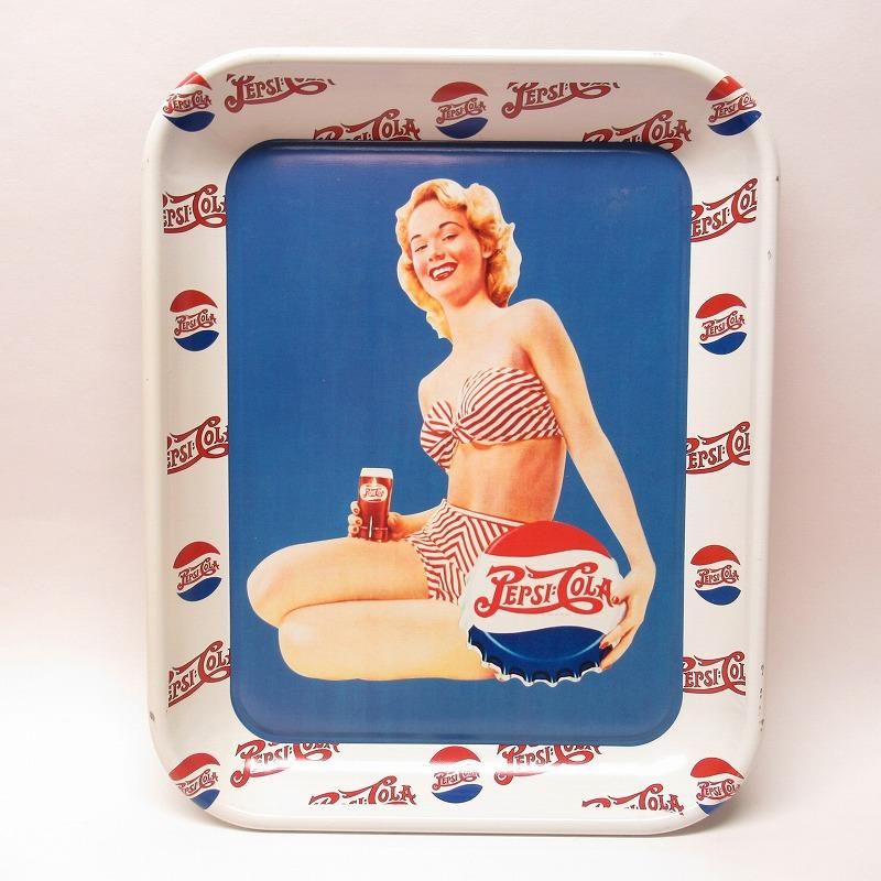 ペプシコーラ 限定販売 ピンナップガール メタルトレイ シリーズ4 ペプシコーラ 限定販売 ピンナップガール メタルトレイ シリーズ4