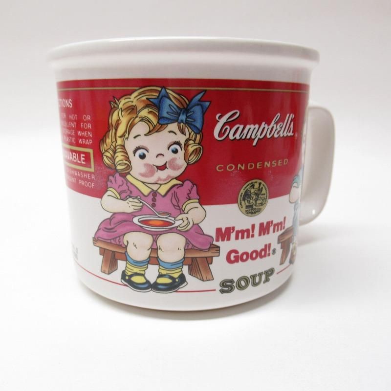 キャンベルキッズ 1993年 陶器製マグ2個＆プラスチック製プレート2枚セット