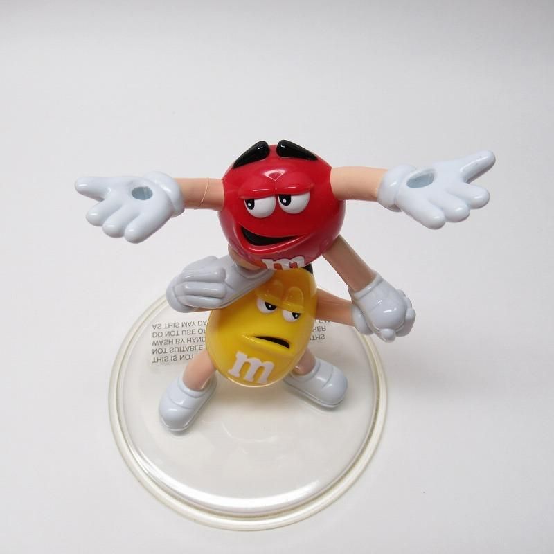 エムアンドエムズ M&M's 赤＆黄色 プラスチック製フィギュア 訳有