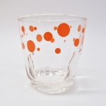 パターン＆デザイン  ヴィンテージグラス オレンジドット ジュースグラス